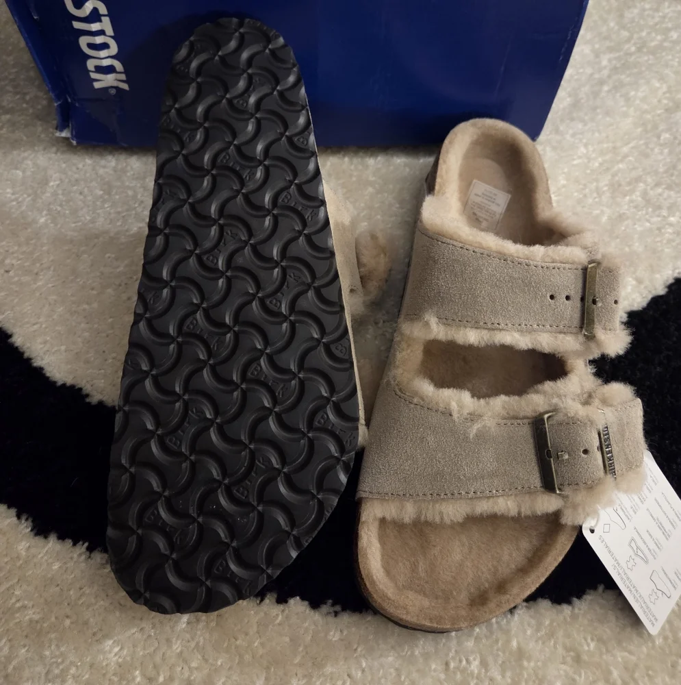 BIRKENSTOCK ARIZONA SHEARLING SANDAL SZ EU 42 - Picture 4 of 6